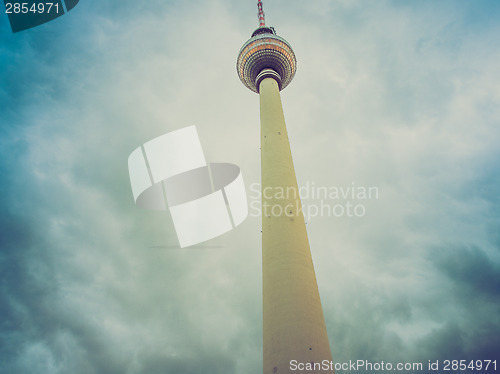 Image of Retro look TV Tower Berlin