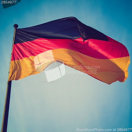 Image of Retro look German flag