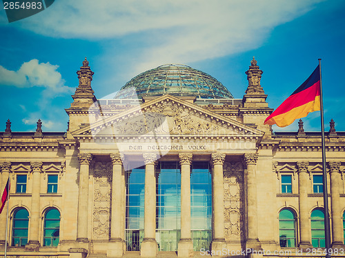 Image of Retro look Reichstag Berlin