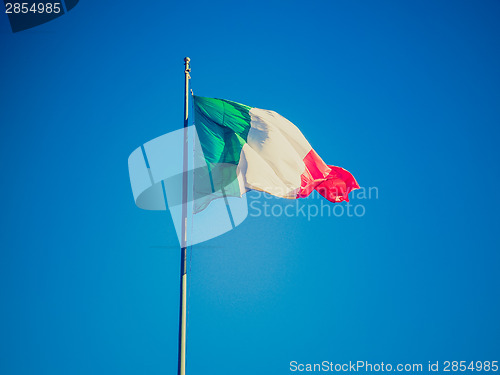 Image of Retro look Italian flag