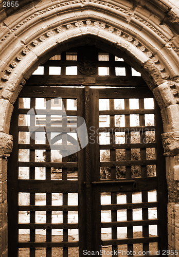 Image of Sepia Gate. Nicosia. Cyprus