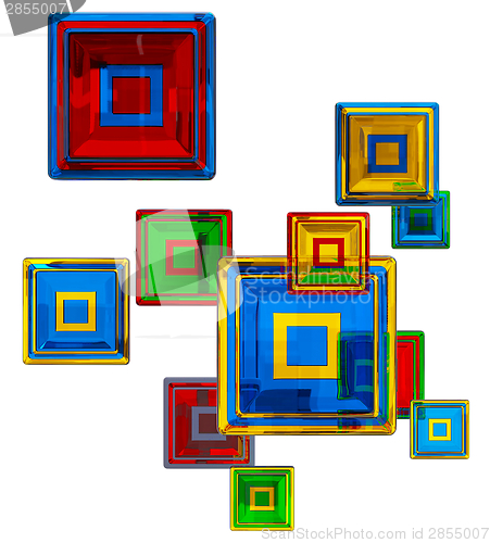 Image of colorful glass cubes