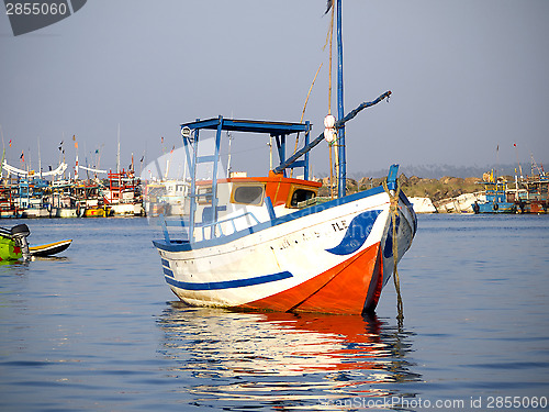 Image of Fisherboats at the Indian ocean