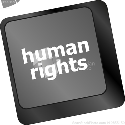 Image of arrow button with human rights word