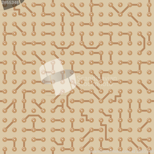 Image of Background with circuit board pattern. Seamless texture