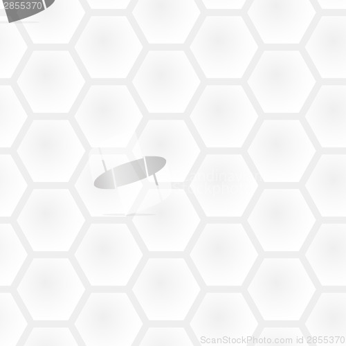 Image of Seamless honeycomb light gray pattern - white and black simple g