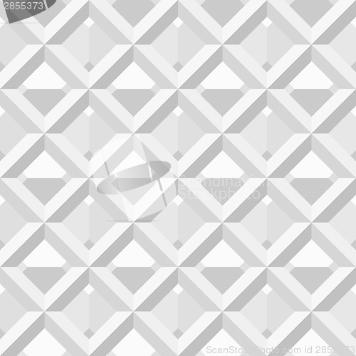 Image of Seamless pattern - white and black geometric background. Modern 