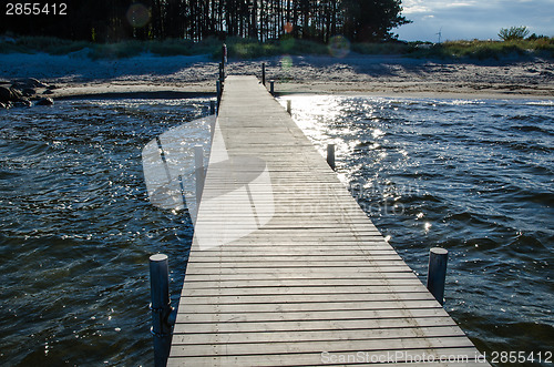 Image of Bath pier and water reflections