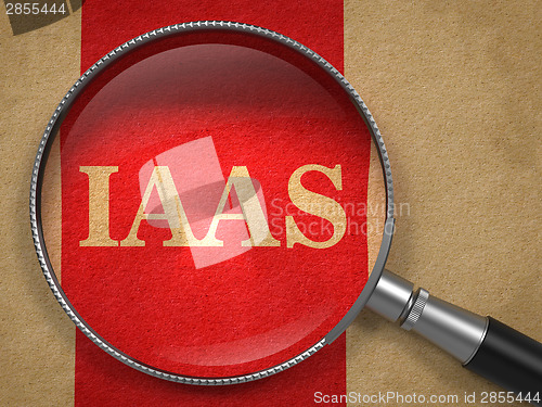 Image of IAAS Inscription Through a Magnifying Glass