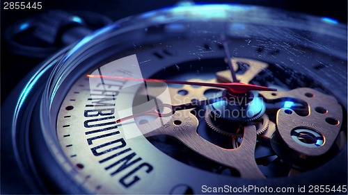 Image of TeamBuilding on Pocket Watch Face.