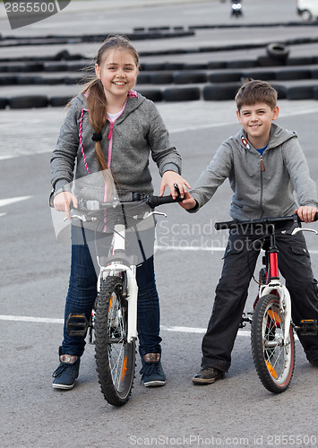 Image of Children on bikes