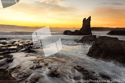 Image of Sunrise Cathedral Rock, South Coast, Australia
