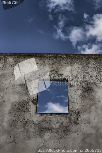 Image of Square window on Doxi Stracca Fontana Palace in Gallipoli (Le)