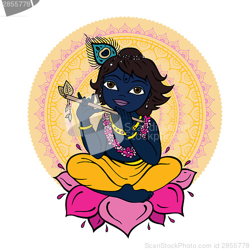 Image of Hindu God Krishna.