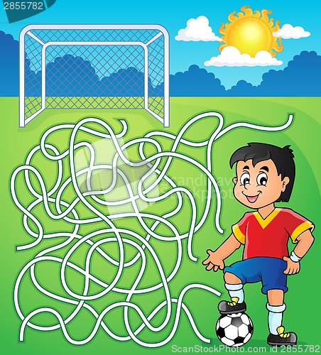 Image of Maze 5 with soccer player