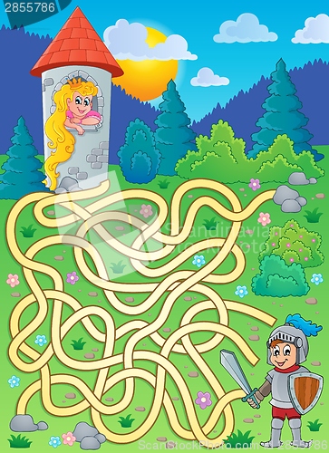 Image of Maze 4 with princess and knight