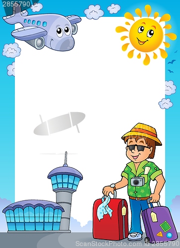 Image of Frame with travel thematics 1