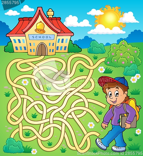 Image of Maze 4 with schoolboy