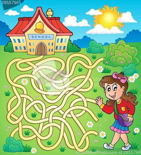 Image of Maze 4 with schoolgirl