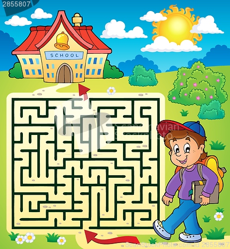 Image of Maze 3 with schoolboy