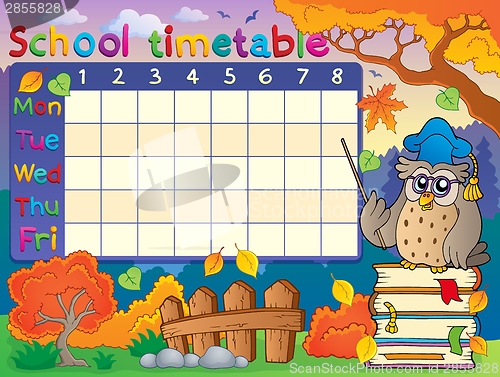 Image of School timetable composition 1
