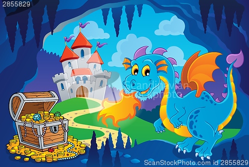 Image of Fairy tale image with dragon 8