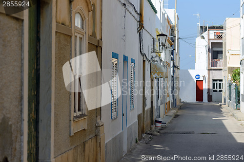 Image of Street of Fuseta village, Portugal