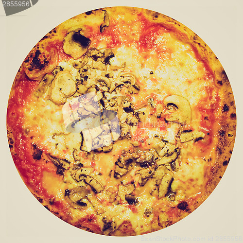 Image of Retro look Mushroom Pizza