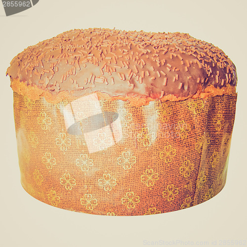 Image of Retro look Panettone traditional Christmas Italian cake from Mil