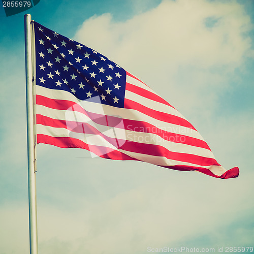Image of Retro look USA flag