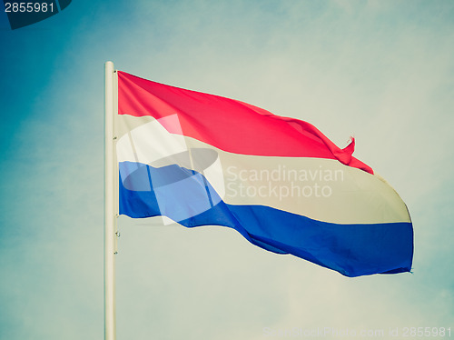 Image of Retro look Flag of Luxembourg