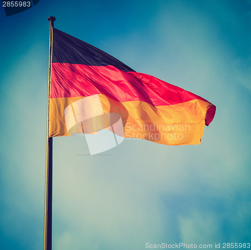 Image of Retro look German flag