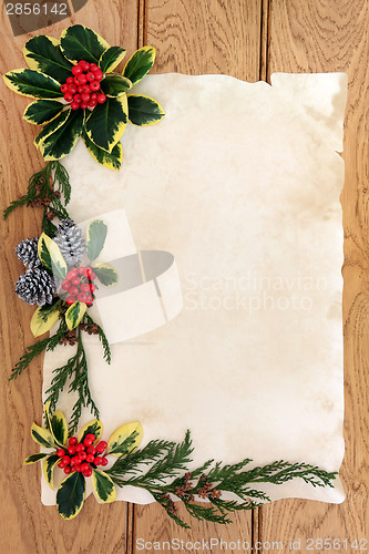 Image of Christmas Floral Border