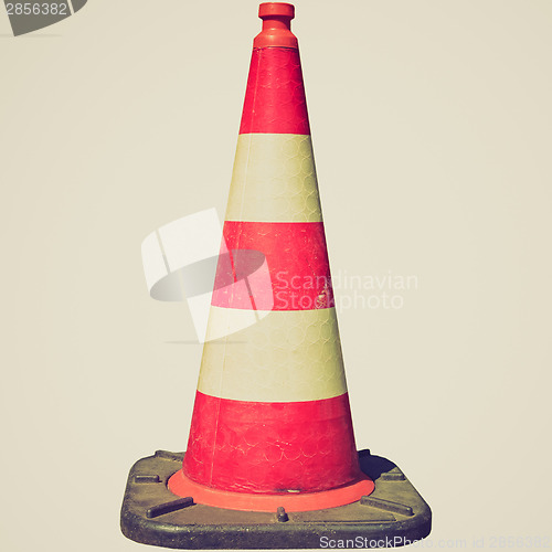 Image of Retro look Traffic cone