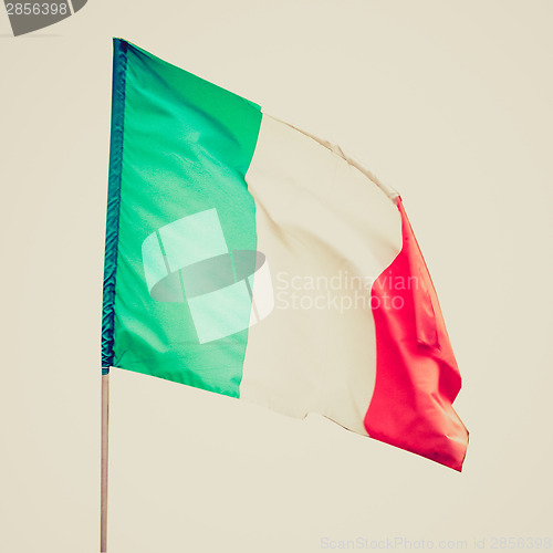 Image of Retro look Italian flag