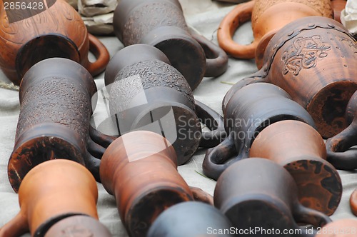 Image of Old ornament pottery