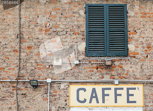Image of Coffee sign in Italy