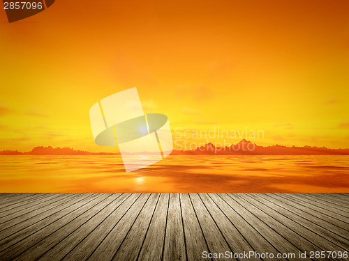 Image of golden sunset