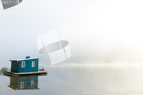 Image of Lakehouse in fog