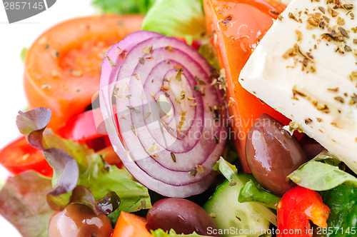 Image of authentic greek salad