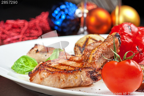 Image of meat with vegetable