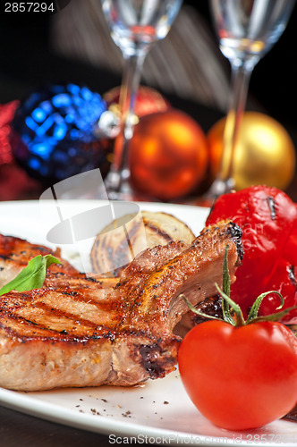 Image of meat with vegetable