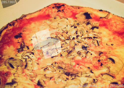 Image of Retro look Mushroom Pizza