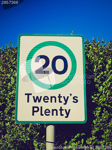 Image of Retro look Sign