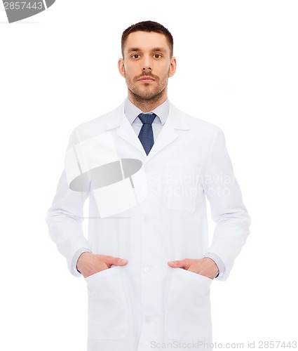 Image of male doctor in white coat