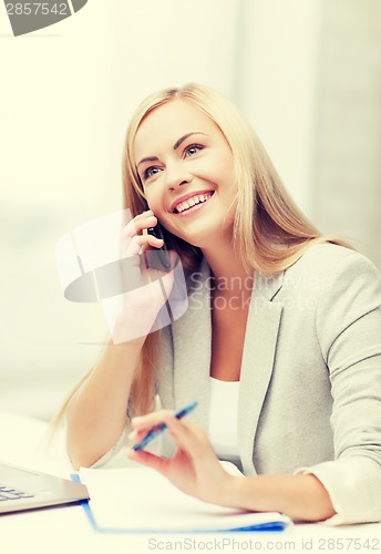 Image of businesswoman with phone