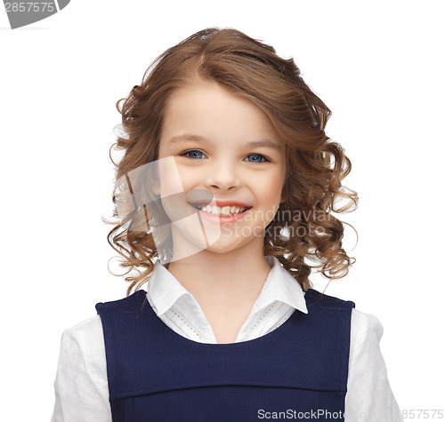 Image of portrait of smiling little girl