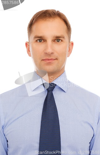 Image of portrait of serious businessman