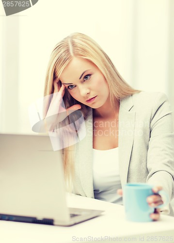 Image of bored and tired woman