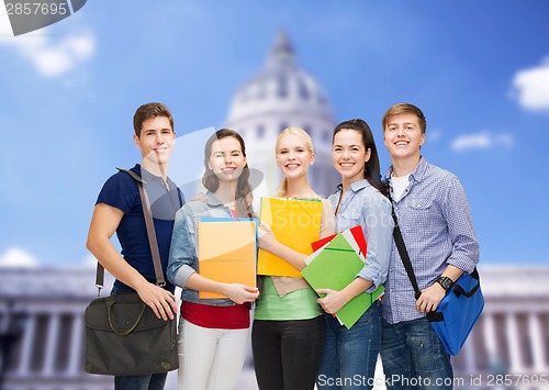 Image of group of smiling students standing